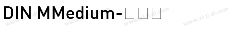 DIN MMedium字体转换